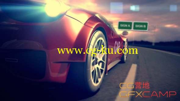 AE模板-赛车动画片头 Car Racing Reveal的图片1