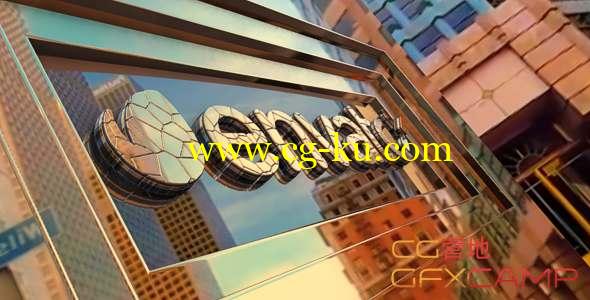 AE模板-三维破碎文字Logo汇聚动画 Corporate Gold Logo的图片1