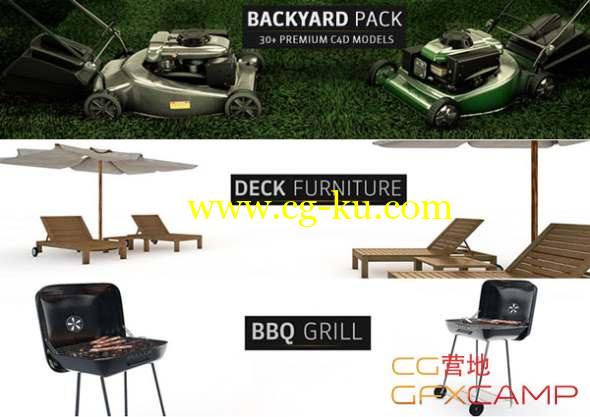 后院场景物品C4D模型 The Pixel Lab - Backyard Pack For C4D的图片1