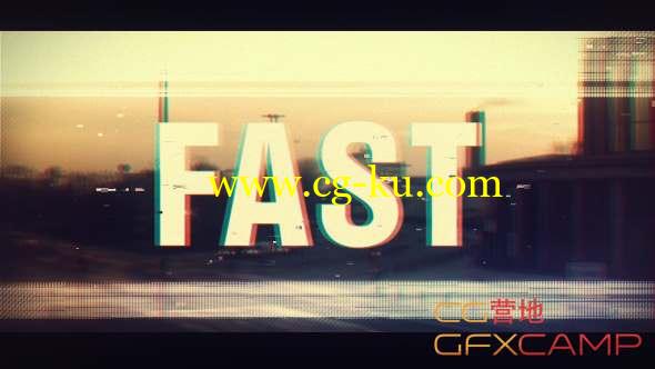 AE模板-文字标题视频快闪开场 Fast Intro的图片1