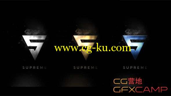 AE模板-黑暗简洁大气Logo动画 SUPREME的图片1