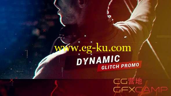 AE模板-动感激情视频宣传片头包装 Dynamic Glitch Promo的图片1
