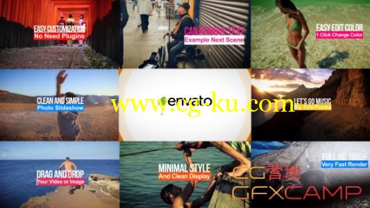 简单时尚多彩视频展示 VideoHive Clean And Simple Slideshow的图片1
