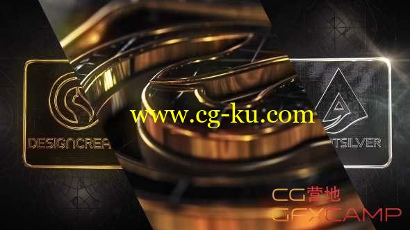 AE模板-E3D三维金色银色Logo文字动画 Diamonds Gold & Silver Logo的图片1