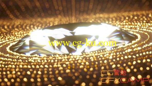 AE模板-奢华钻石粒子地面Logo动画开场 Grand Luxury Company Opener的图片1