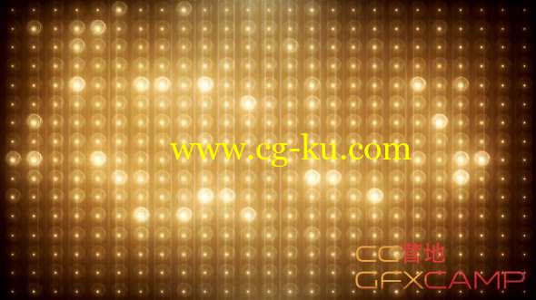 金色LED背景灯光大屏幕视频素材 Gold Glitter Led Background的图片1