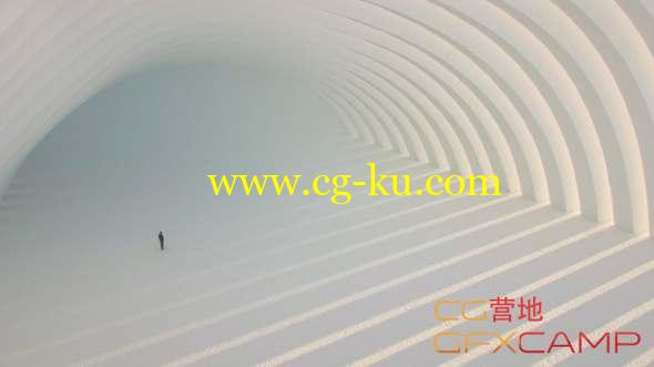 无限感建筑场景C4D渲染教程 Cinema 4D and Octane - Minimal Architecture Scene Tutorial的图片1