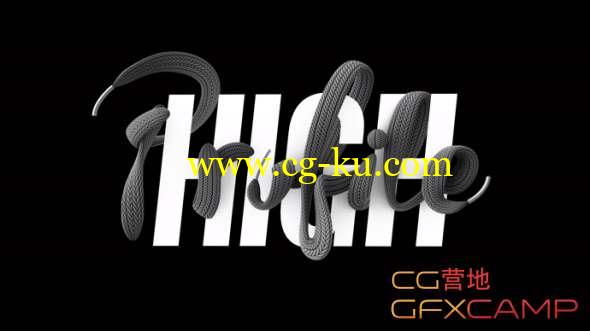 C4D鞋带建模渲染教程  Cinema 4D - How to Create a Shoelace Displacement Map Tutorial的图片1