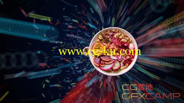 AE模板-食物包装介绍片头 Dynamic 4K Food Menu的图片1