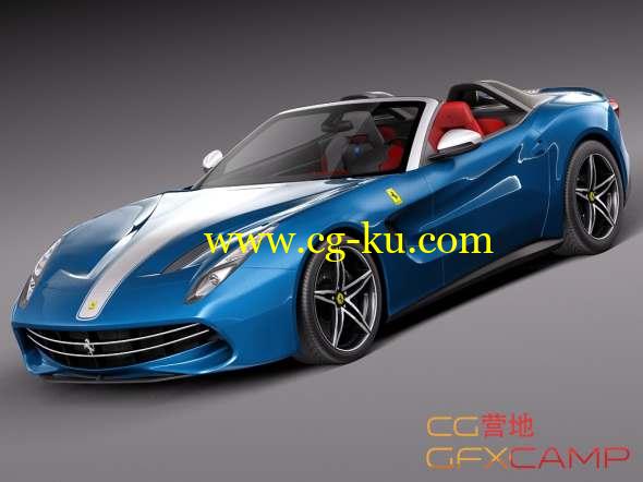 法拉利跑车3D模型 SQUIR - Ferrari F60 America 2015(C4D/FBX/OBJ/MAX等格式)的图片1