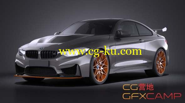 宝马汽车3D模型 SQUIR - BMW M4 GTS 2016(C4D/FBX/OBJ/MAX等格式)的图片1