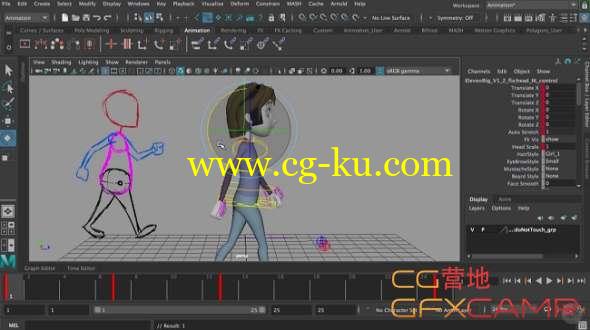 Maya角色走路步行周期动画教程 Pluralsight - Animating a Walk Cycle in Maya的图片1