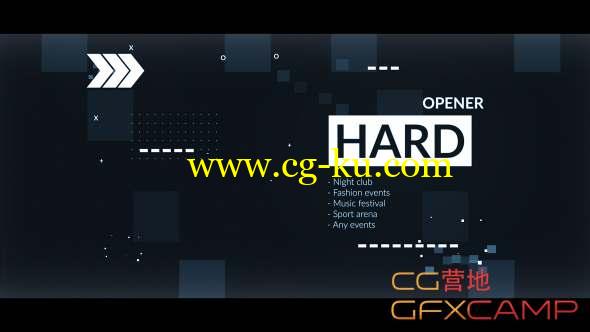 AE模板-科技动感视频片头开场 Hard Opener的图片1