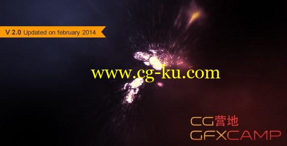 AE模板-粒子冲击汇集Logo文字 VideoHive Particle Rush的图片1