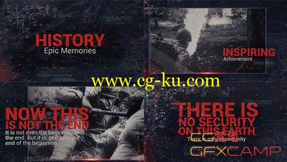AE模板-大气复古历史展示回忆视频片头 Epic History Memories的图片1