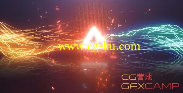 AE模板-能量线条碰撞Logo动画 Energy Centre的图片1