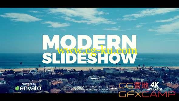 AE模板-视频幻灯片开场片头 Slideshow的图片1