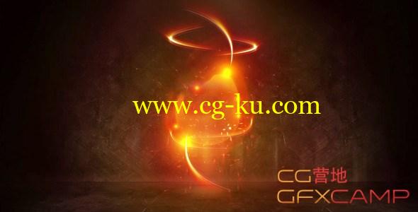 AE模板-光线火焰冲击Logo文字 VideoHive Electric Impulse Shine Logo的图片1