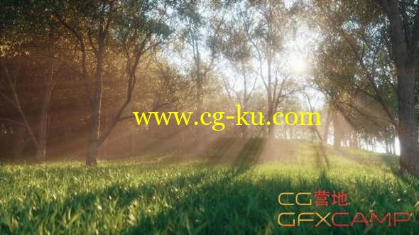 森林场景Octane渲染C4D教程 Cinema 4D - Creating Digital Nature Renders using Octane Tutorial的图片1