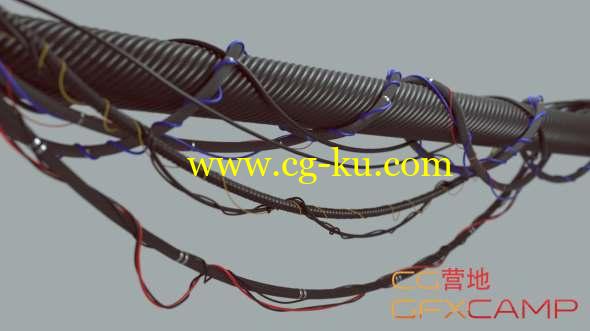 3DS MAX绳子缠绕模拟插件 Cables Spline For 3DS MAX 2016 SP2 - 2019的图片1