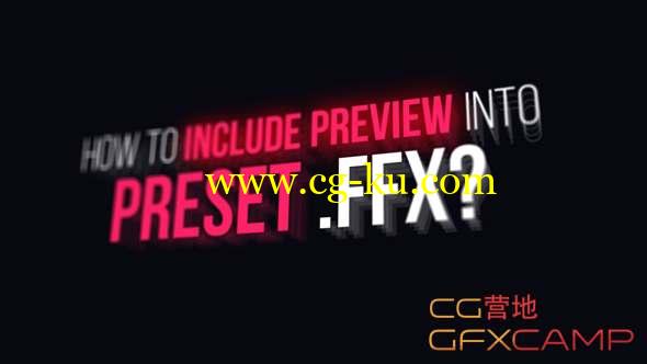 AE预设预览脚本 Preview Designer FFX的图片1