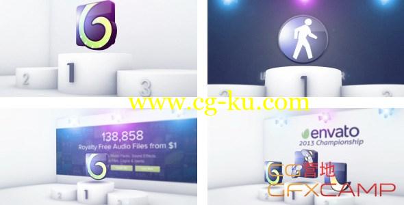 AE模板-领奖台三维Logo文字 VideoHive Winning Logo的图片1