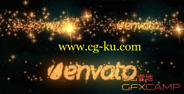 AE模板-星光粒子汇聚文字Logo动画 Logo & Text Intro - Glitters的图片1