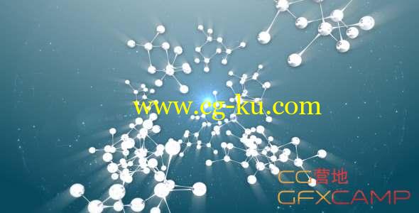 AE模板-化学分子汇聚Logo动画 Molecule reveal logo的图片1