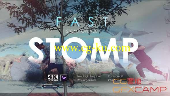 AE模板-快闪图片视频开场片头 Fast Stomp Opener的图片1