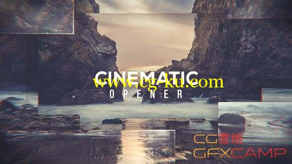 AE模板-大气图形遮罩视差开场片头 Cinematic Opener的图片1