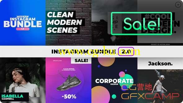 AE模板-INS时尚网络包装展示动画 Instagram Bundle的图片1
