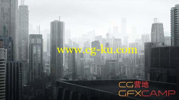 迷宫物语东京城市楼房3D模型 Kitbash3D - Neo Tokyo (Maya/FBX/OBJ)的图片1