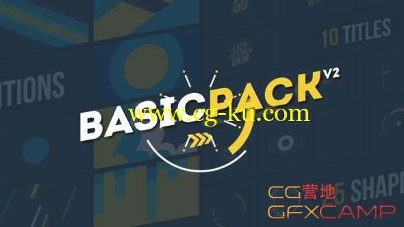 AE模板-简单扁平化图形MG动画 Basic Pack的图片1
