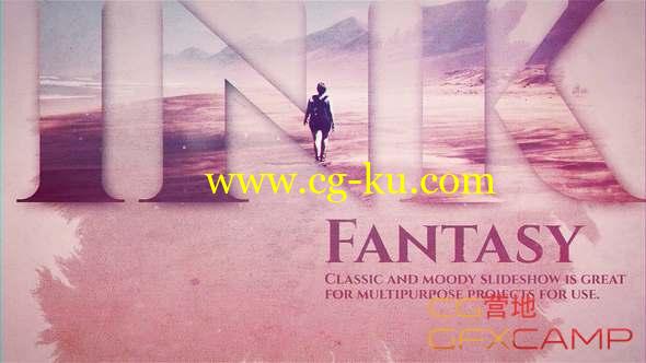 AE模板-水墨晕染文字遮罩图片开场 Ink Fantasy的图片1