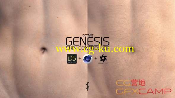 真实皮肤调节控制C4D预设 TFM - Genesis Skin Controller for Cinema 4D  + 使用教程 Win/Mac的图片1