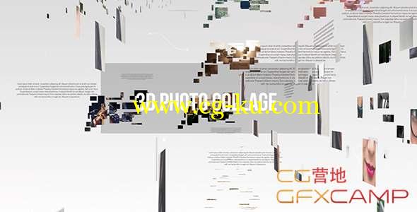 AE模板-三维空间相册照片展示 3D Photo Gallery的图片1