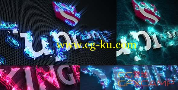 AE模板-科幻能量三维Logo动画 Sci-Fi Energy - Logo Reveal Pack的图片1