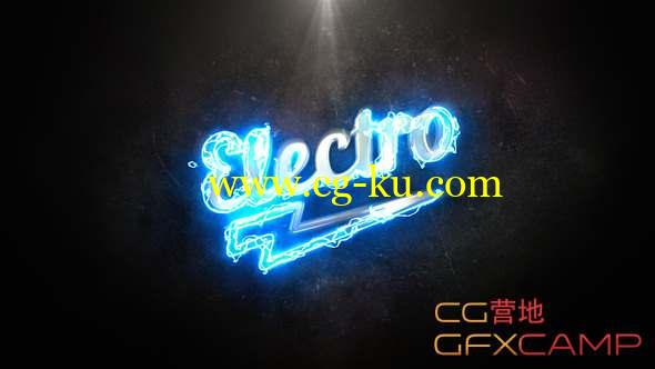 AE模板-电流描边Logo动画 Electro Light Logo的图片1