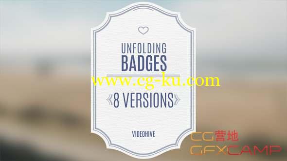AE模板-婚礼标签文字标题动画 Wedding Badges的图片1