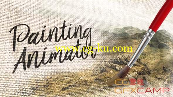 AE模板-手写字水彩手绘图片动画脚本 Painting Animator的图片1