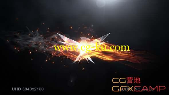 AE模板-火焰Logo动画 Elegant Flame Logo的图片1