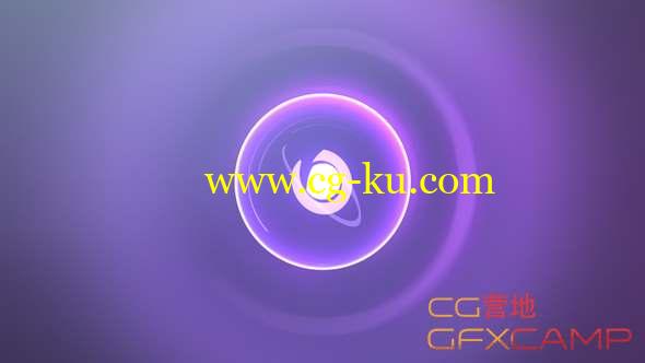 AE模板-彩色圆形光线Logo动画 Colorful Bling Logo的图片1