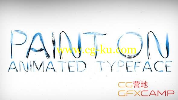 AE模板-颜料手写文字动画 Paint On Animated Typeface的图片1