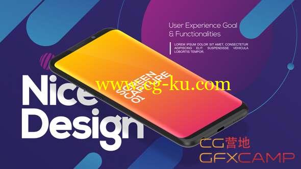 AE模板-扁平化时尚手机APP展示动画片头 Stylish App Promo Kit的图片1