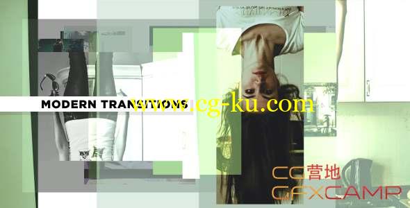AE模板-图形遮罩视频转场 Modern Transitions 5 Pack Volume 5的图片1