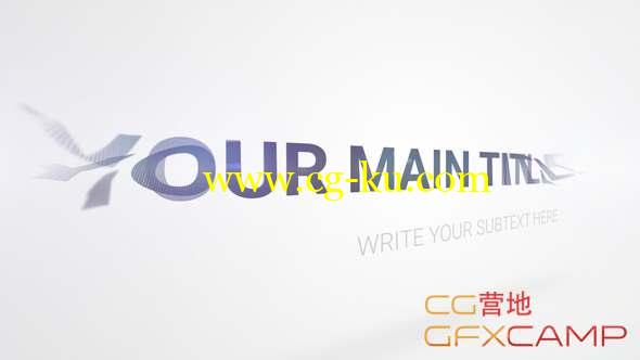 Premiere模板-文字翻转动画预设 Clean Elegant Rotation Title 2的图片1