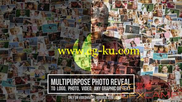 AE模板-照片墙汇聚Logo图片动画 Photo​ ​Reveal - ​Multipurpose ​Intro​ ​and​ ​Opener的图片1