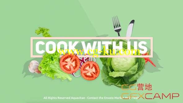 AE模板 -美食节目栏目包装片头 Cook With Us - Cooking TV Show Package的图片1