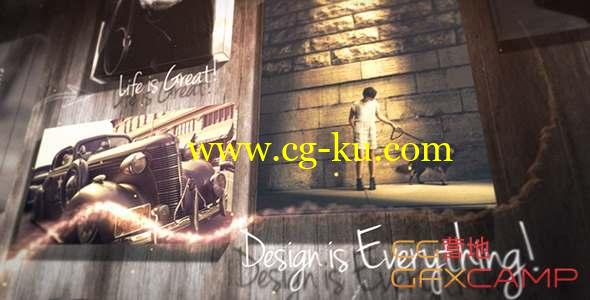 AE模板-复古照片墙相册片头 Creative Wall Gallery的图片1