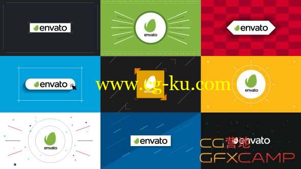 AE模板-扁平化Logo动画 9 Flat Logo Openers的图片1